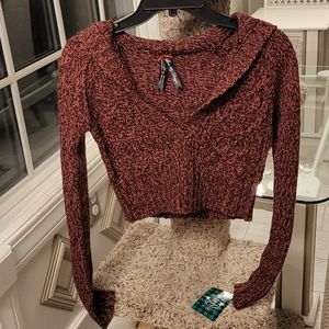 Cropped Sweater Hoodie